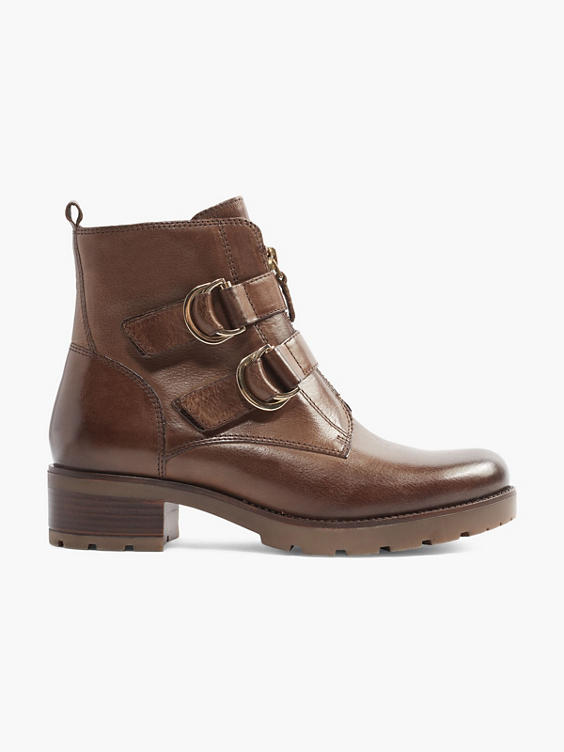Brown Leather Ankle Boots