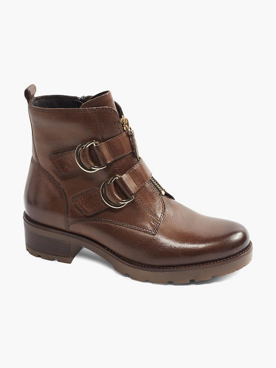 Brown Leather Ankle Boots