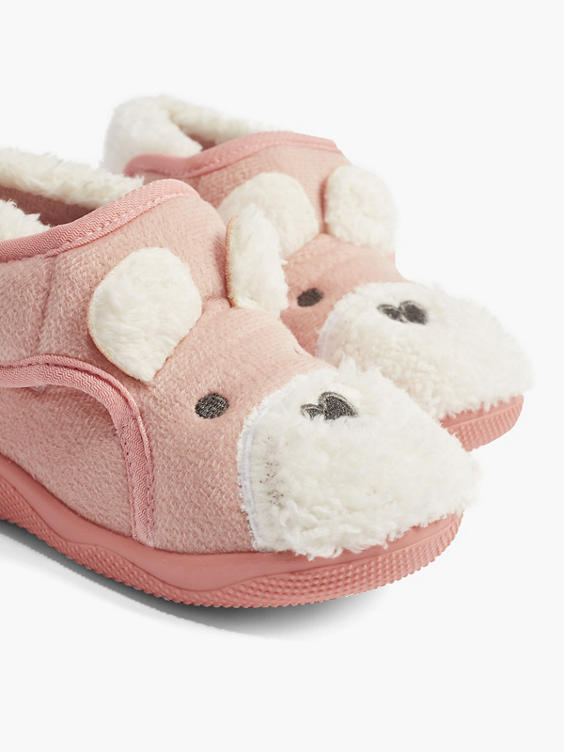 Toddler Girls Cupcake Couture Pink Dog Slipper