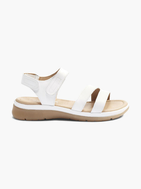 barbecue importeren olie Medicus) White Leather Sporty Sandals in White | DEICHMANN