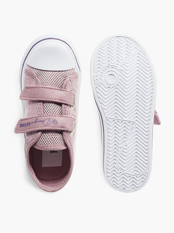 Roze Frozen canvas sneaker klittenband