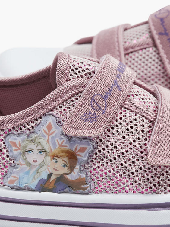 Roze Frozen canvas sneaker klittenband
