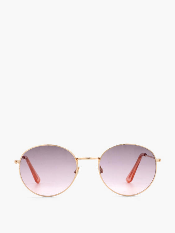 Roze zonnebril met ronde glazen