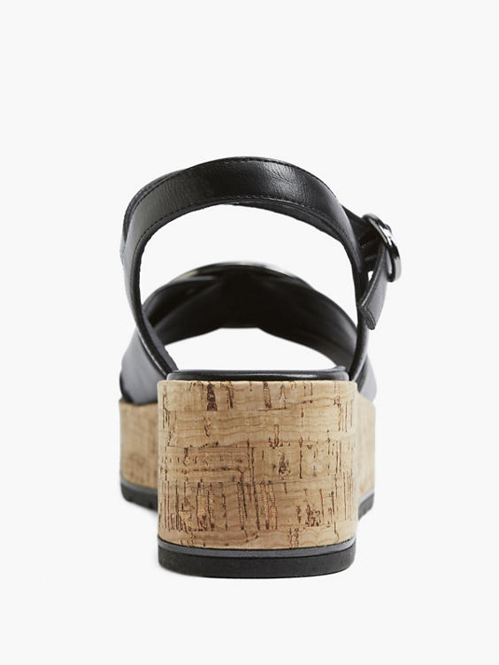 Zwarte sandalette