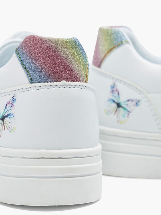 Witte sneaker vlinderprint