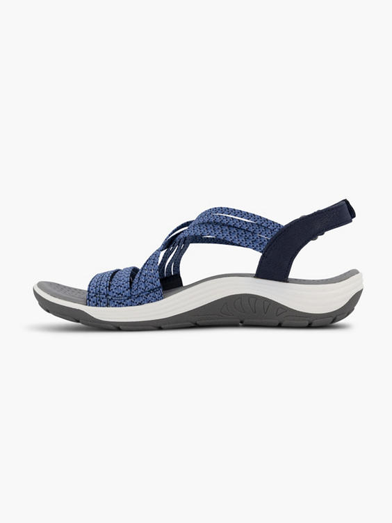 Blauwe sandaal stretch