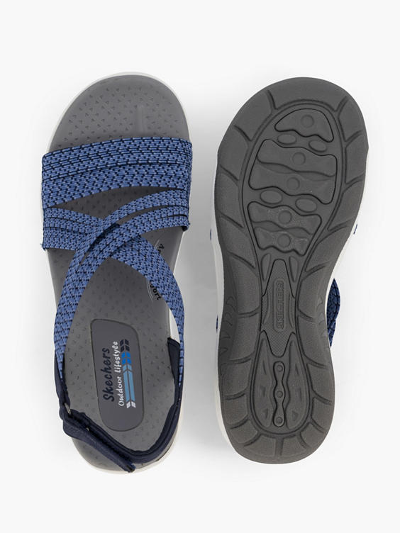 Blauwe sandaal stretch