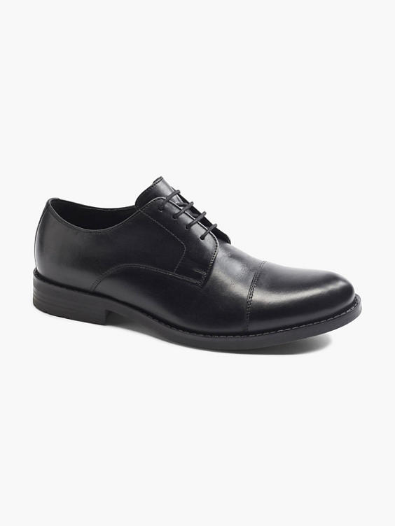 Claudio Conti Black Leather Formal Lace-up Shoe