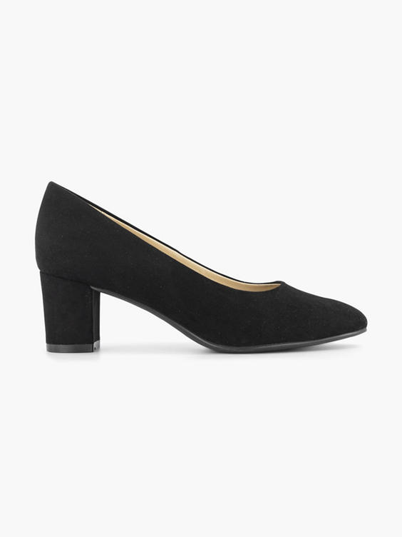 Zwarte pumps blokhak hot sale