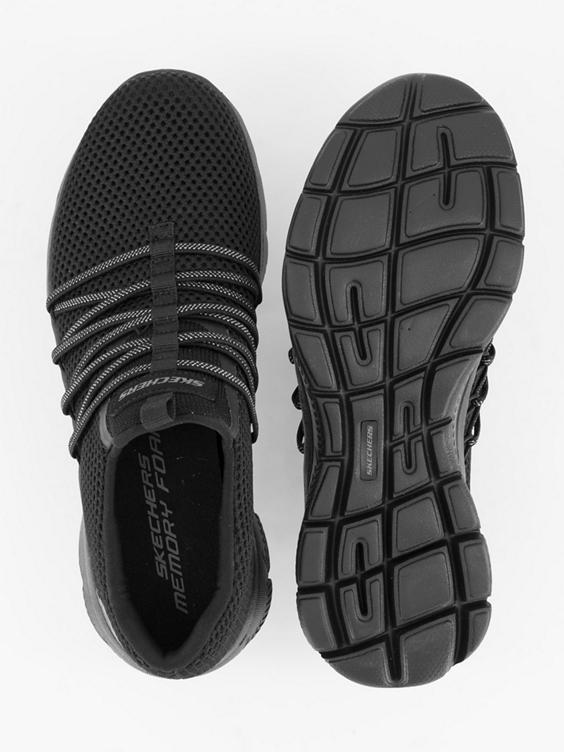 Zwarte slip-on sneaker memory foam