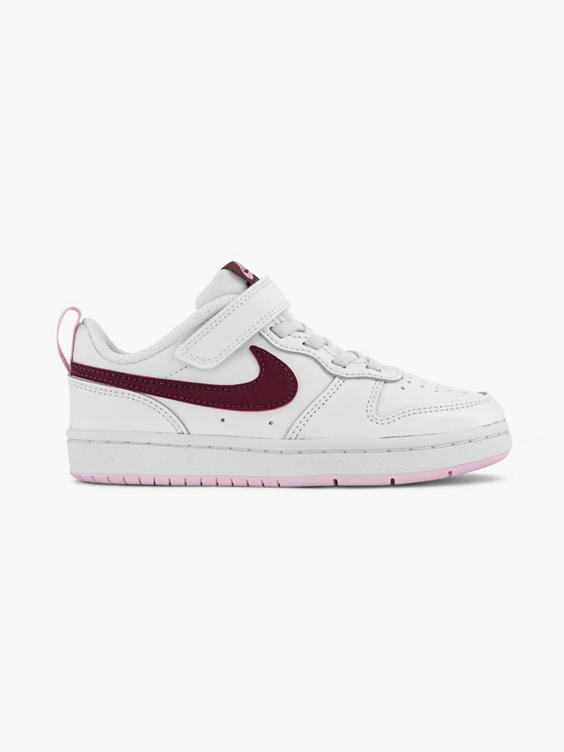 Nike Court Borough Low 2 (GS) sneakers wit/donkerrood/roze online kopen