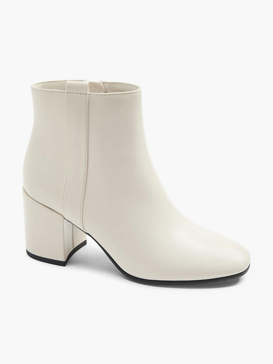 (Graceland) Cream Heeled Ankle Boots in Cream | DEICHMANN