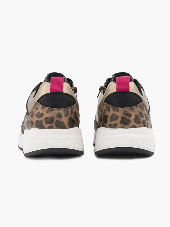 Bronze chunky sneaker panterprint