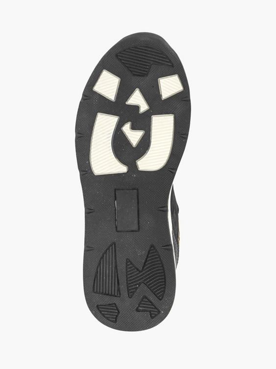 Zwarte chunky sneaker panterprint