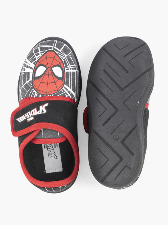 Zwarte pantoffel Spiderman