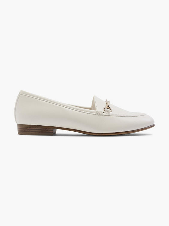 Off White Metal Trim Loafer