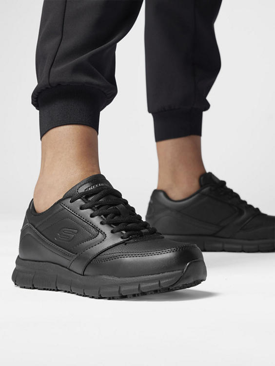 Zwarte Slip Resistant Work sneaker