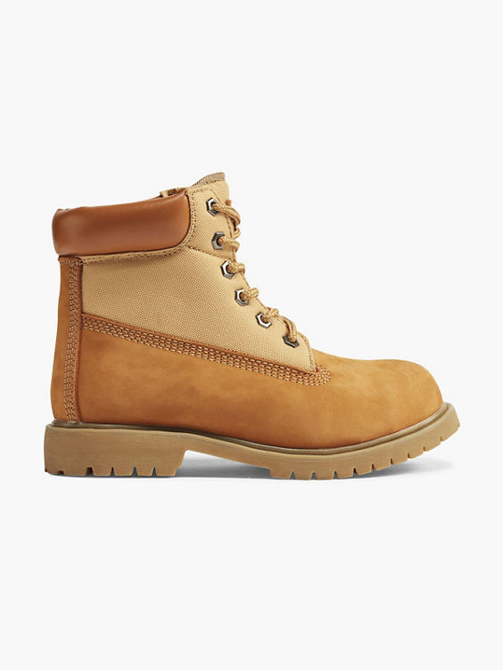 Tan Landrover Lace Up Steel Toe Hiker Boots