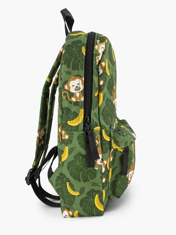 Groene rugzak apen