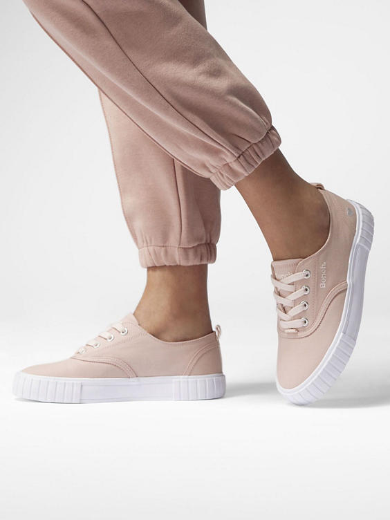 Bench) Ladies Bench Lace-up Canvas Shoes in Pink | DEICHMANN
