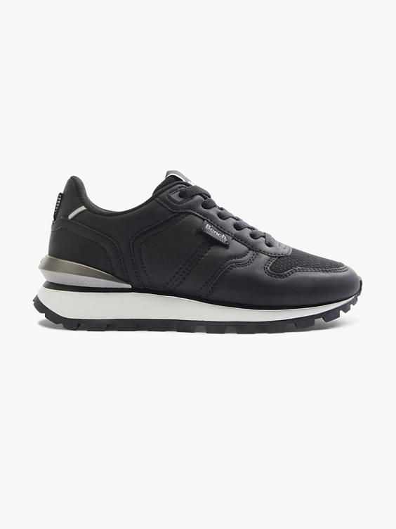 (Bench) Ladies Bench Lace-up Trainers in Black white | DEICHMANN
