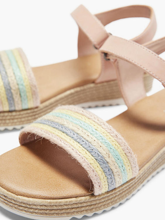 Multicolor sandaal klittenband