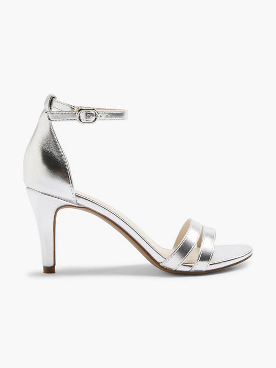Graceland Zilveren sandalette metallic online kopen