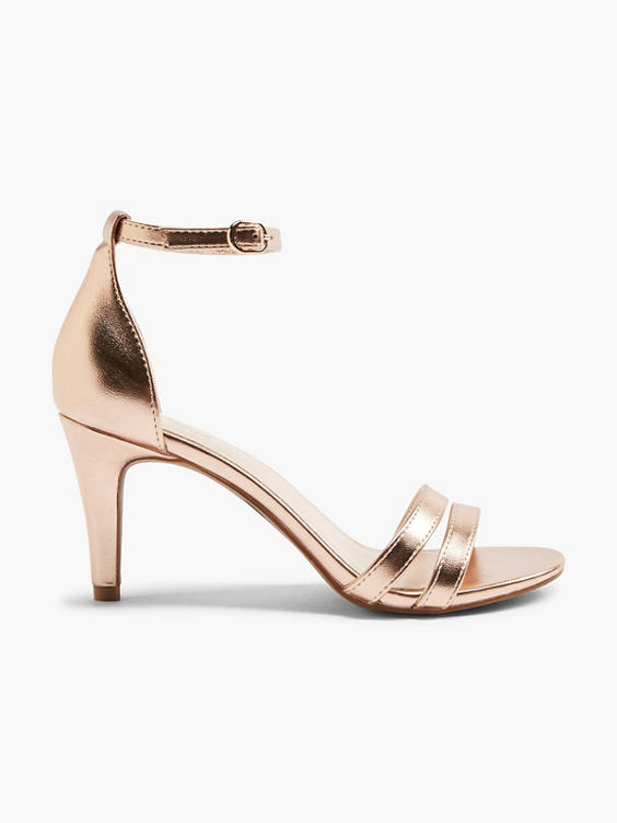 Graceland roségouden sandalette metallic online kopen