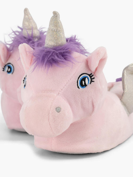 Roze pantoffel unicorn
