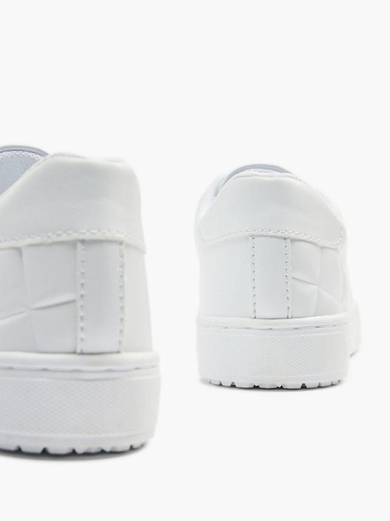 Ladies Quilted Lace-up Cupsole Trainers