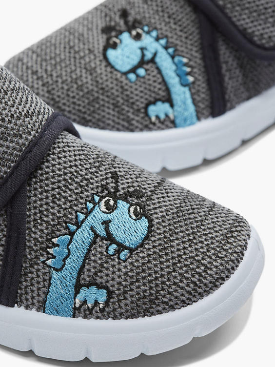 Toddler Boys Dinosaur Canvas Touch Strap Shoes 