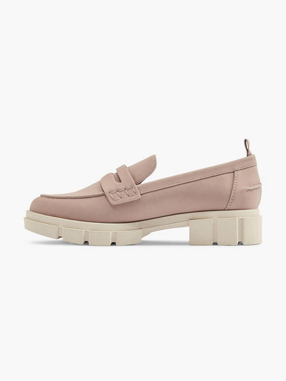 Pink Chunky PU Loafer