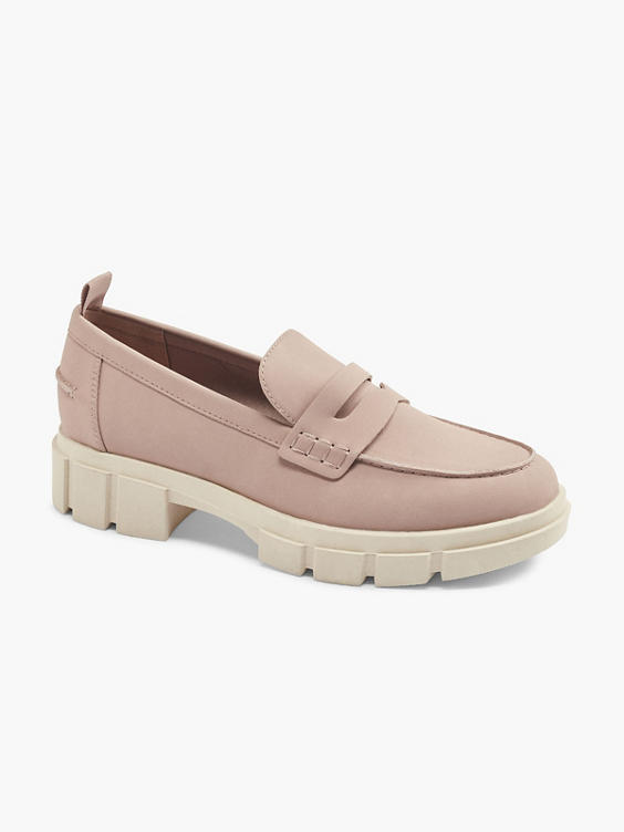 Pink Chunky PU Loafer
