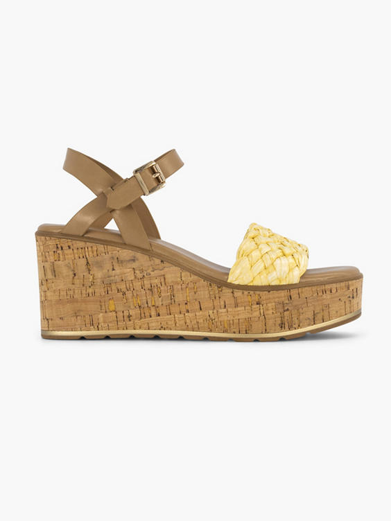 Gele sandaal platform