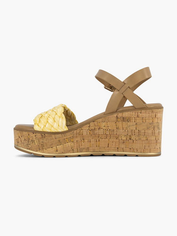 Gele sandaal platform