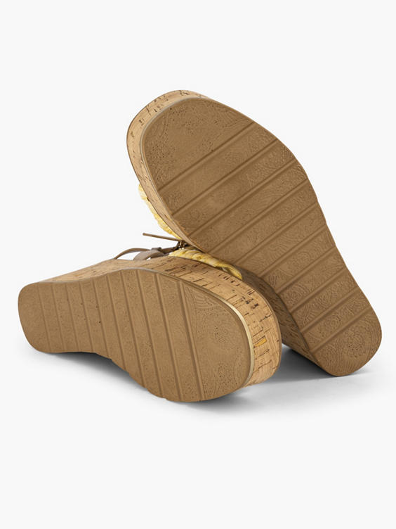 Gele sandaal platform