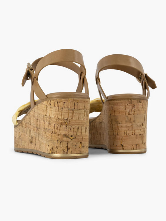 Gele sandaal platform