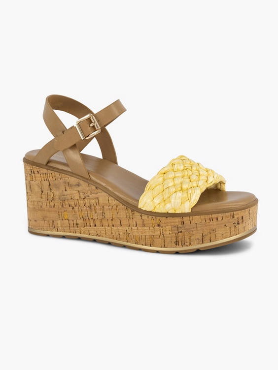 Gele sandaal platform