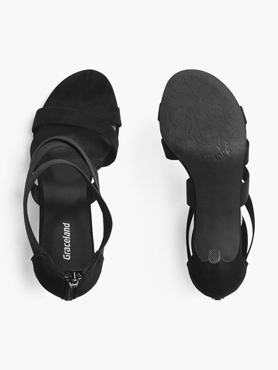 Zwarte sandalette