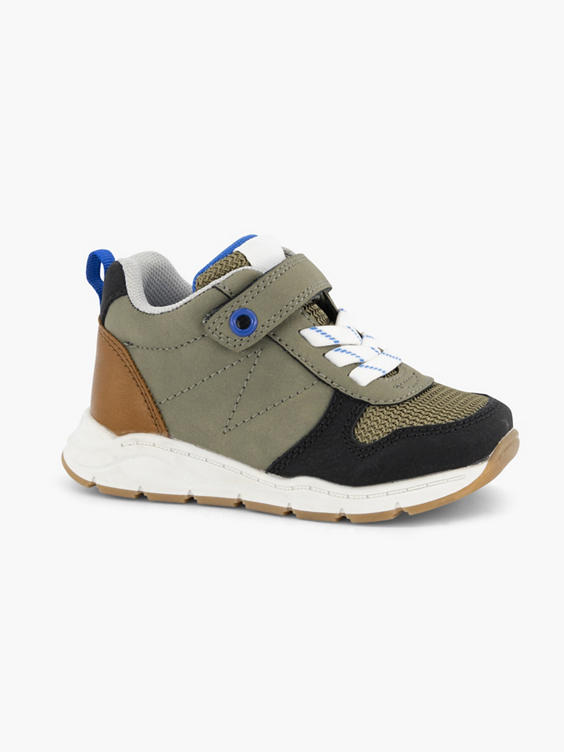 Khaki sneaker klittenband