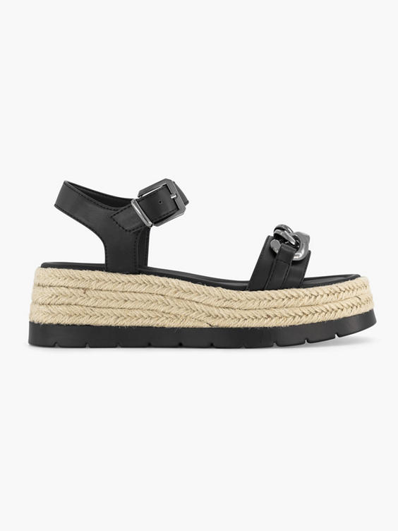 Zwarte sandaal sierketting