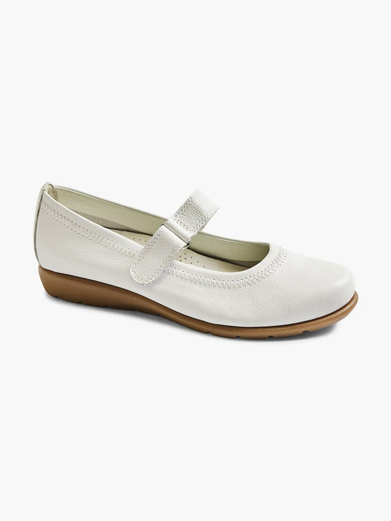 Ladies Leather Comfort Bar Shoes