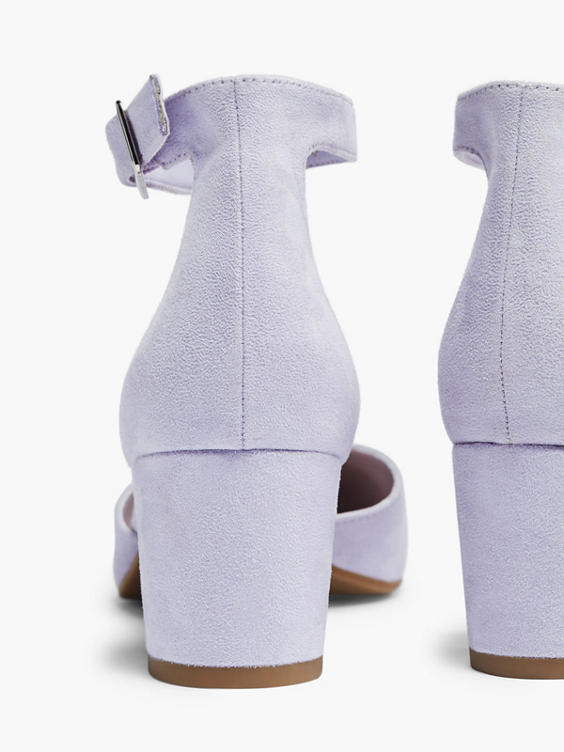 Lilac Block Heels