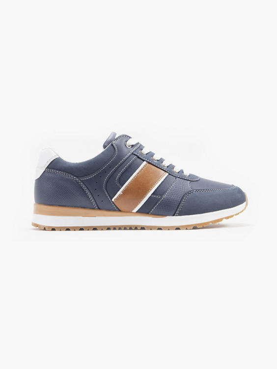 Mens Venice Navy Casual Lace-up Shoes 