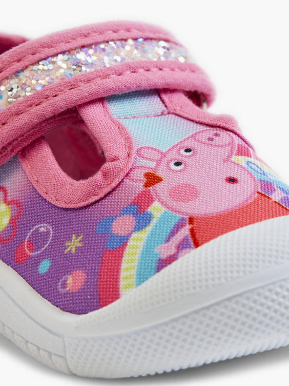 Toddler Girl Peppa Pig T-Bar Canvas Shoes