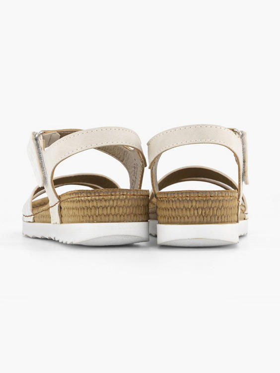 Witte sandaal klittenband