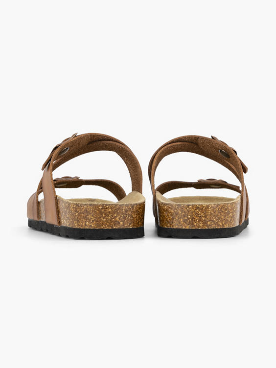 Bruine slipper gesp