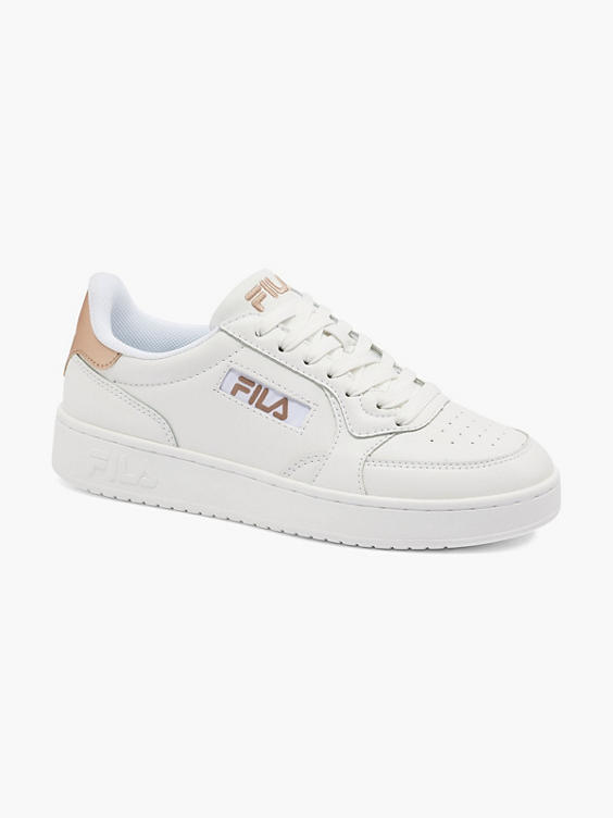 Ladies White and Rose Gold Fila Trainer