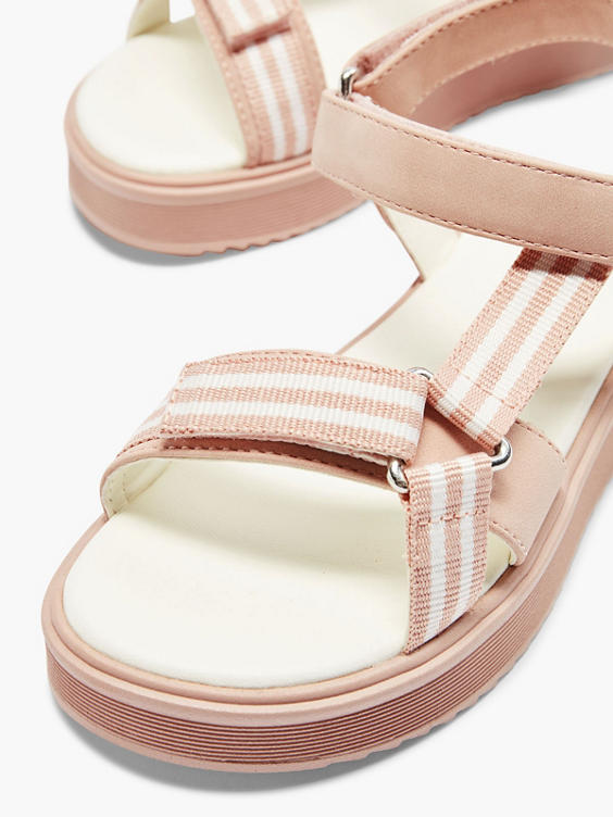 Roze platform sandaal