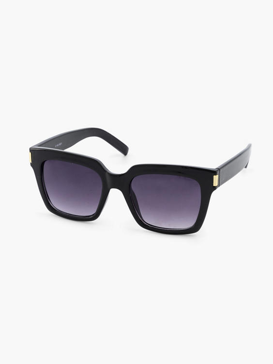 Zwarte zonnebril met vierkante glazen